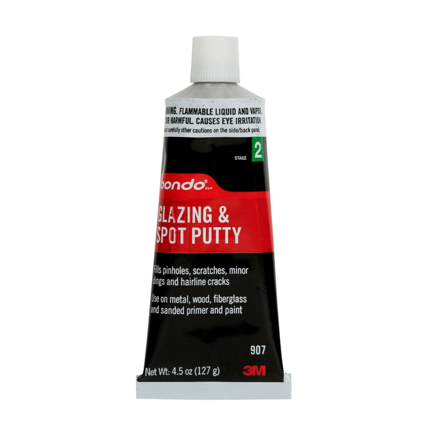 Glazing and Spot Putty, 00907ES, 4.5 Oz, 1 Tube